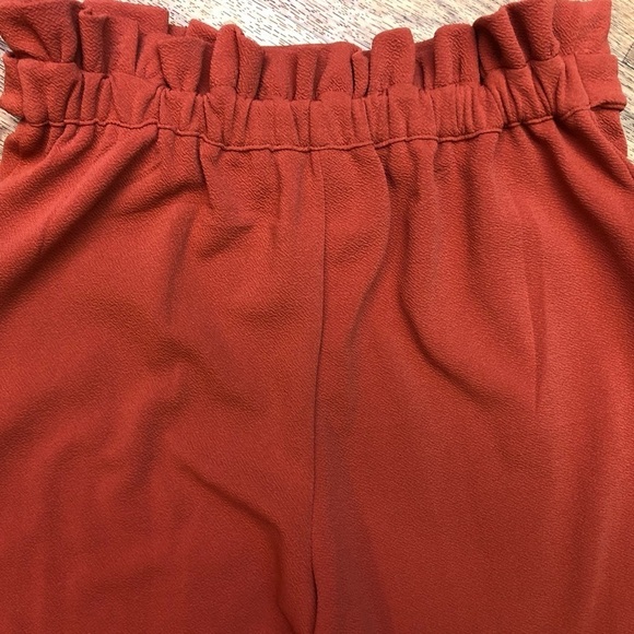 Tie-front Paperbag Waist Trouser Pants - Picture 9 of 9